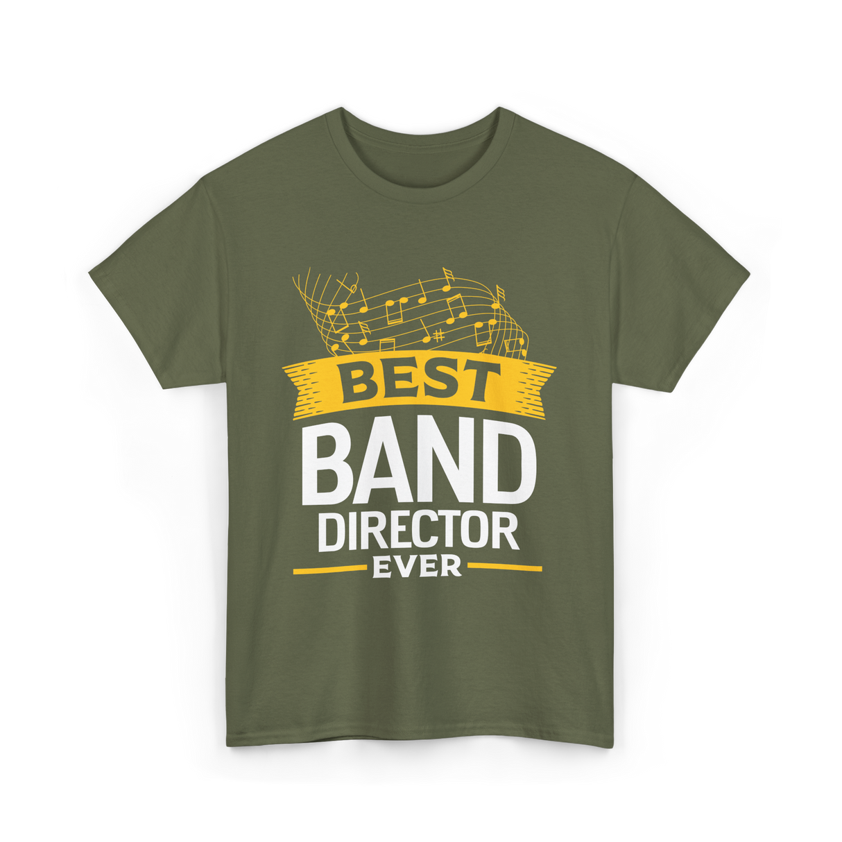 Best Band Director Music Director T-Shirt - Military Green