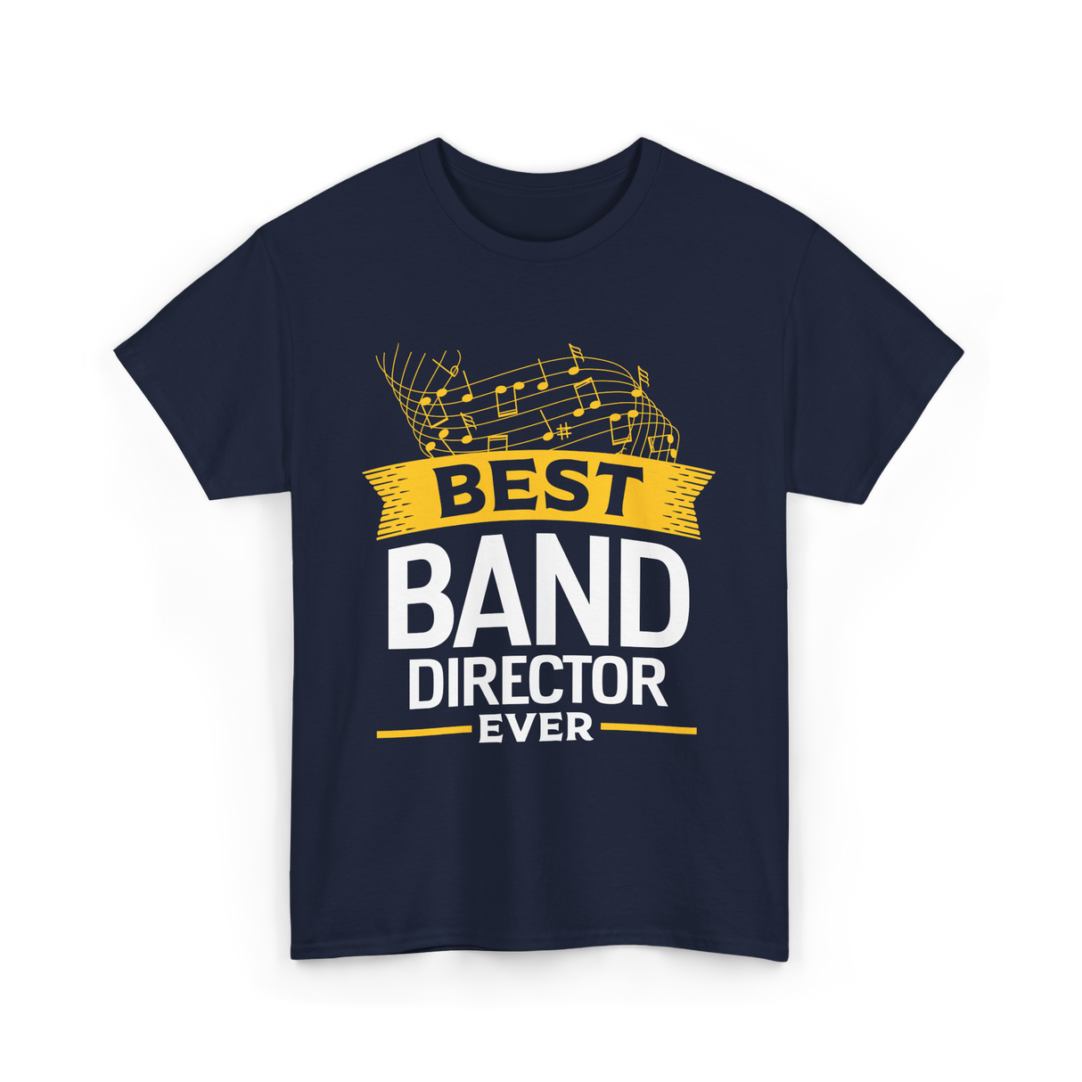 Best Band Director Music Director T-Shirt - Navy