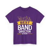 Best Band Director Music Director T-Shirt - Purple