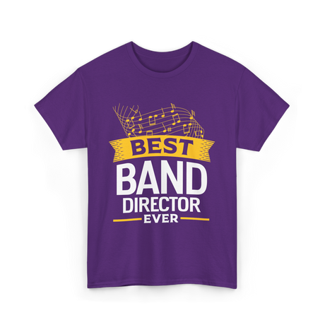 Best Band Director Music Director T-Shirt - Purple