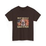 Best Beagle Dad Ever Beagle Dog T-Shirt - Dark Chocolate