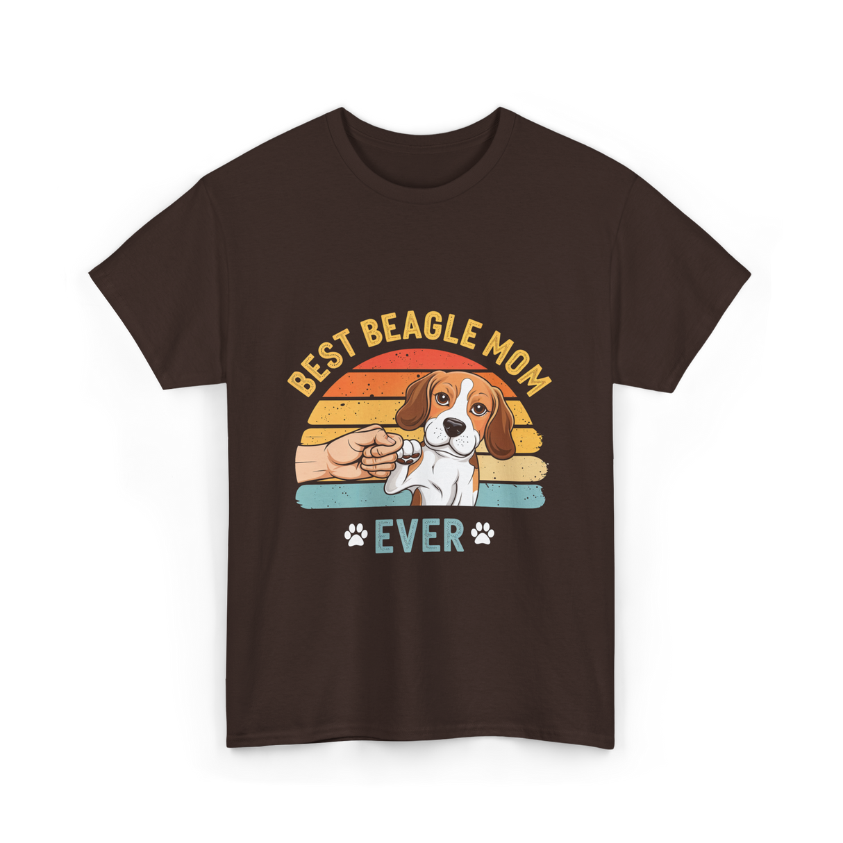 Best Beagle Mom Ever Beagle T-Shirt - Dark Chocolate