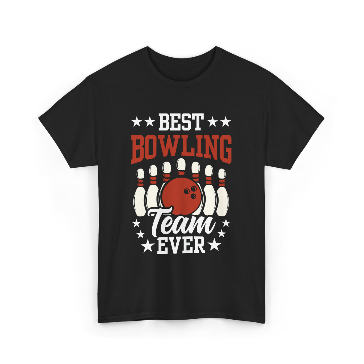 Best Bowling Team Ever Bowling T-Shirt - Black