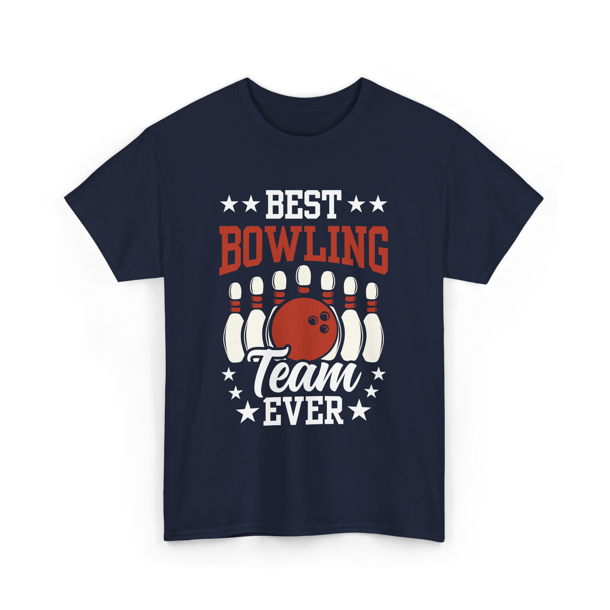 Best Bowling Team Ever Bowling T-Shirt - Navy