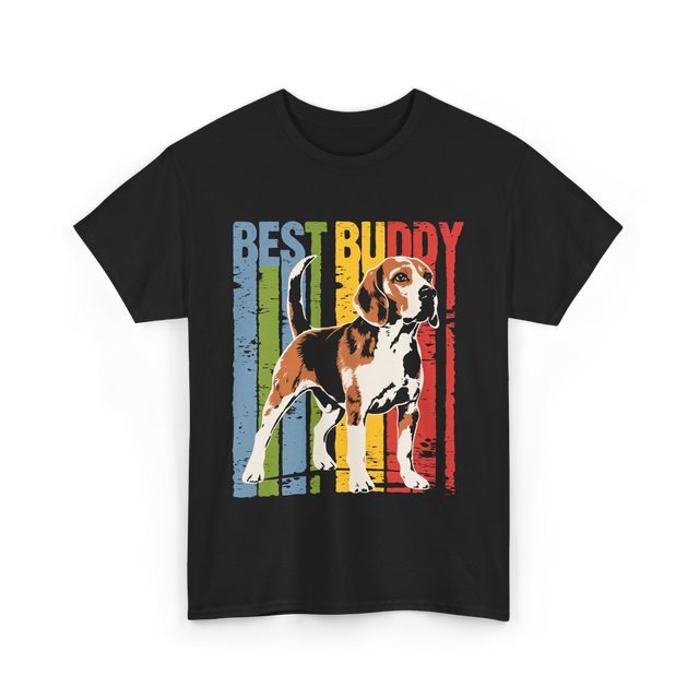 Best Buddy Beagle Dog T-Shirt - Black