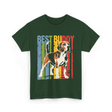 Best Buddy Beagle Dog T-Shirt - Forest Green