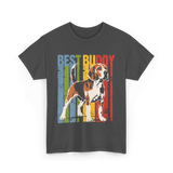 Best Buddy Beagle Dog T-Shirt - Dark Heather