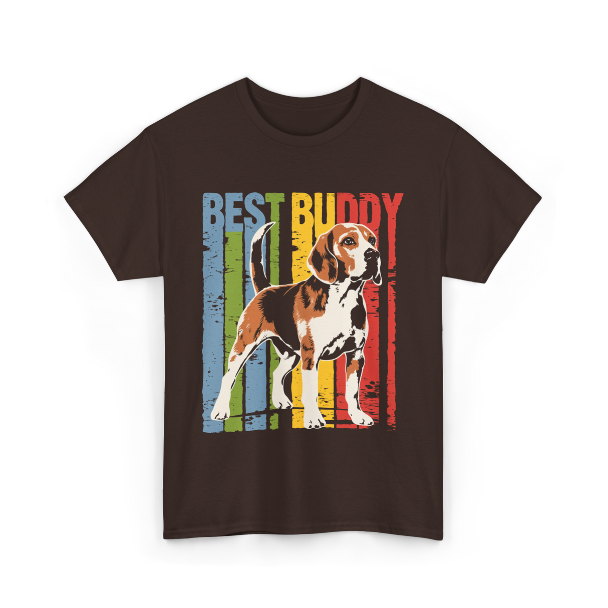 Best Buddy Beagle Dog T-Shirt - Dark Chocolate