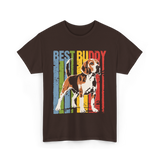 Best Buddy Beagle Dog T-Shirt - Dark Chocolate