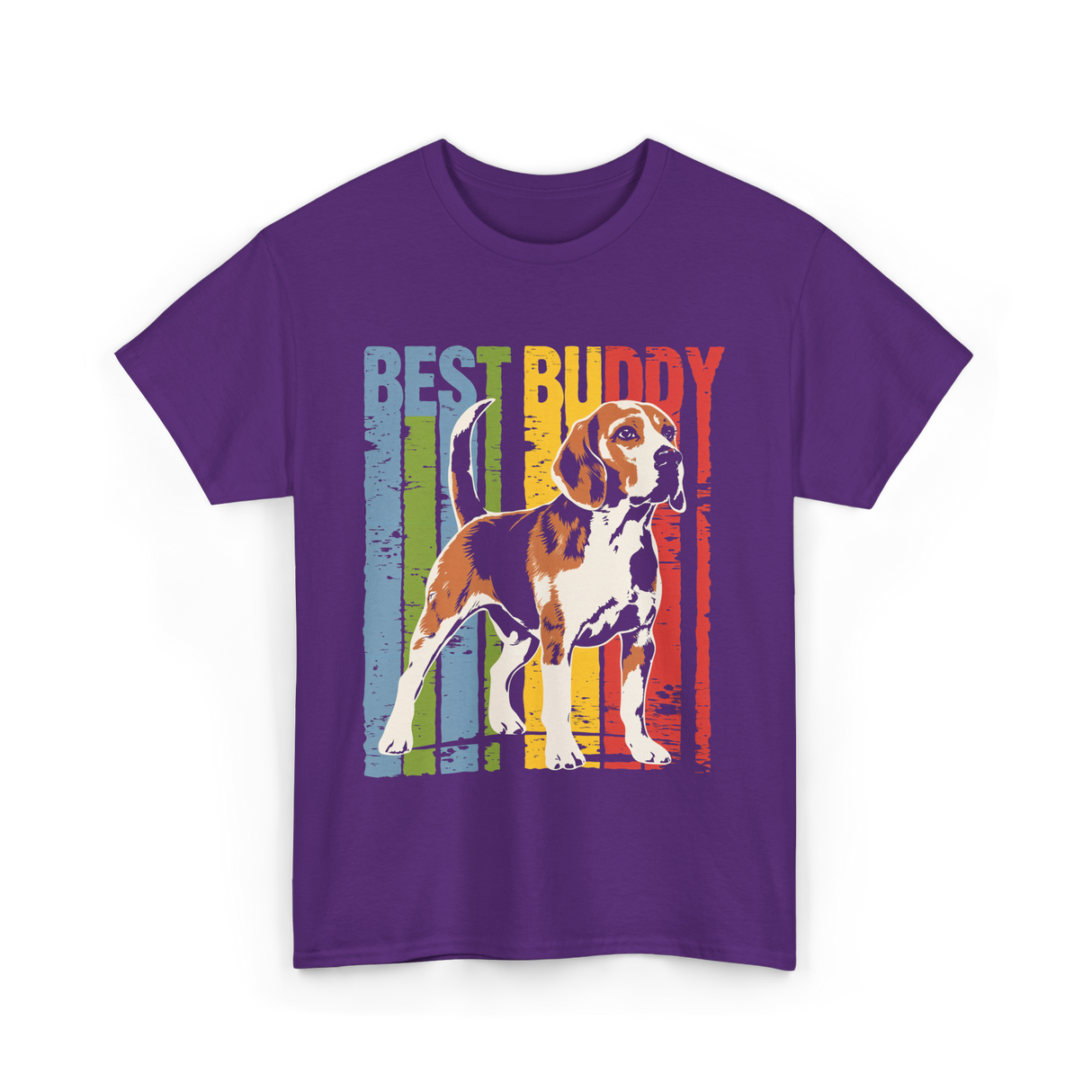 Best Buddy Beagle Dog T-Shirt - Purple