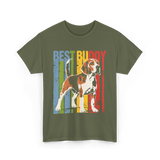 Best Buddy Beagle Dog T-Shirt - Military Green