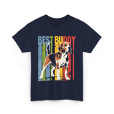 Best Buddy Beagle Dog T-Shirt - Navy