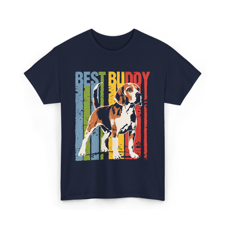 Best Buddy Beagle Dog T-Shirt - Navy