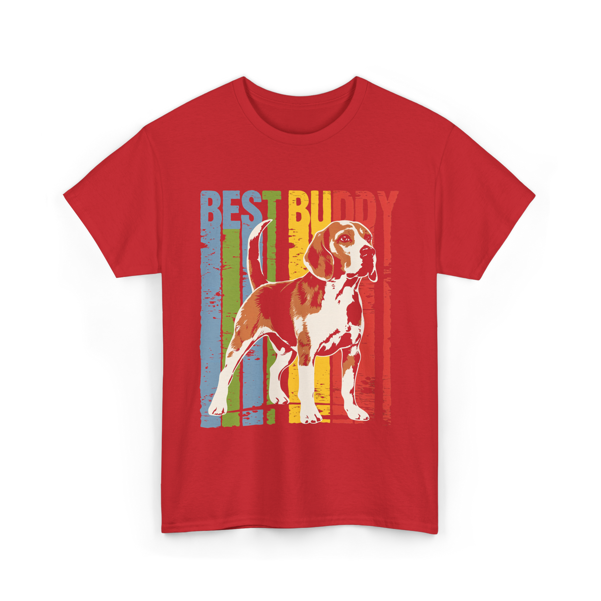 Best Buddy Beagle Dog T-Shirt - Red