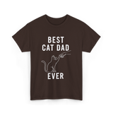 Best Cat Dad Ever Cat Dad T-Shirt - Dark Chocolate