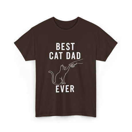 Best Cat Dad Ever Cat Dad T-Shirt - Dark Chocolate