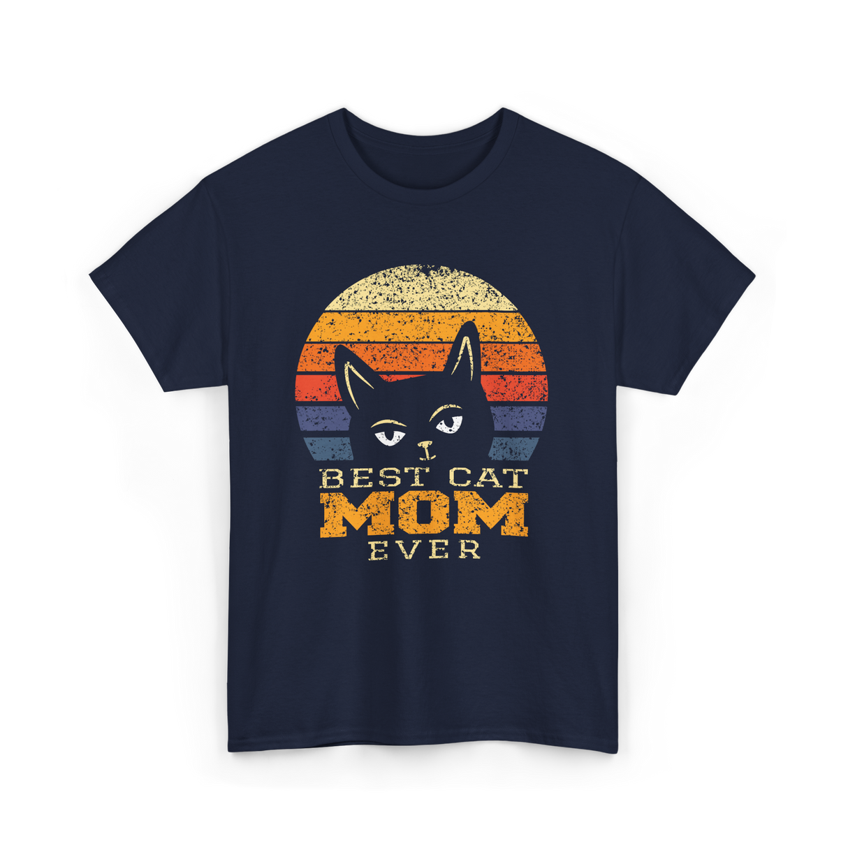 Best Cat Mom Ever Cat Lover T-Shirt - Navy