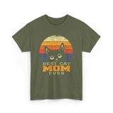 Best Cat Mom Ever Cat Lover T-Shirt - Military Green