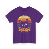 Best Cat Mom Ever Cat Lover T-Shirt - Purple