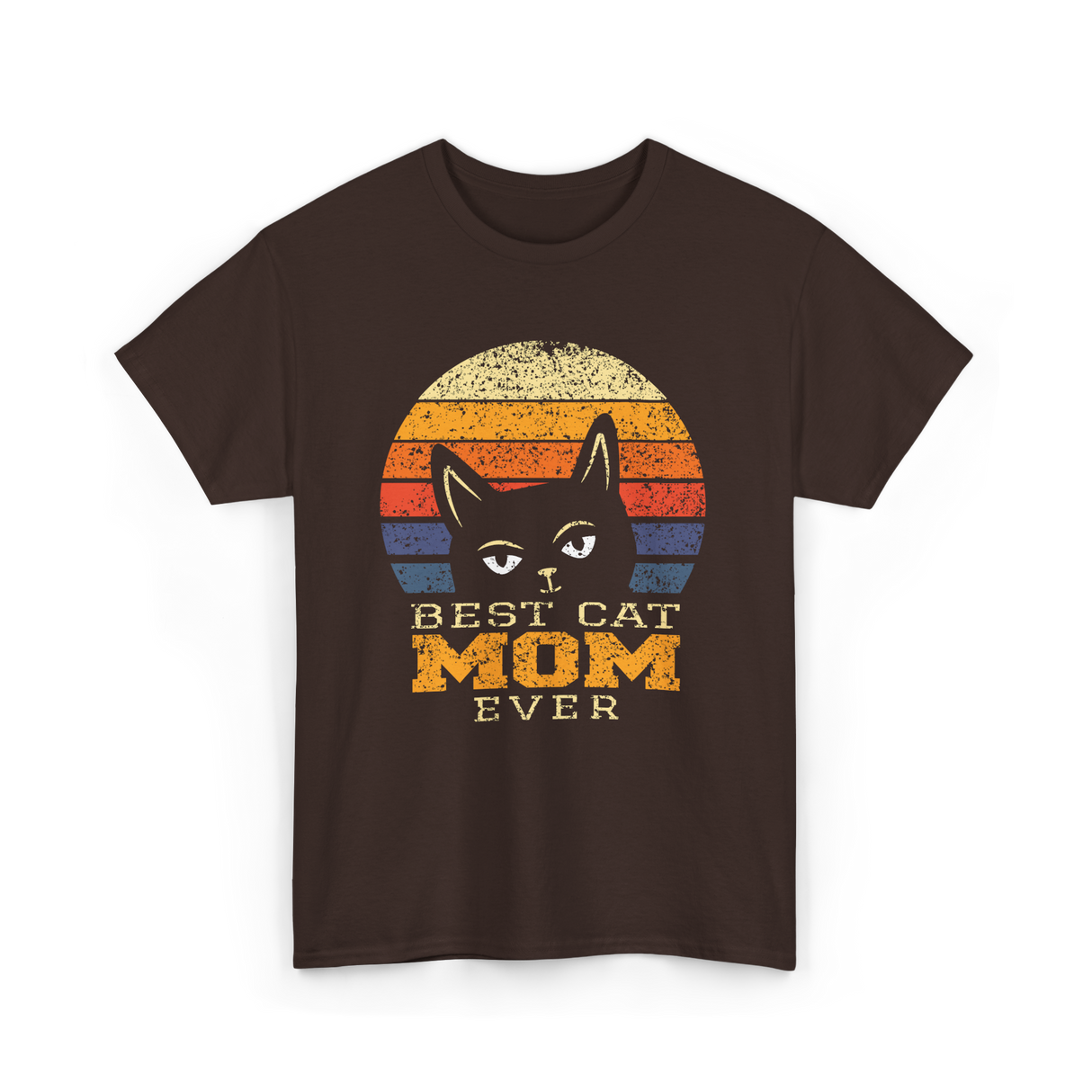 Best Cat Mom Ever Cat Lover T-Shirt - Dark Chocolate