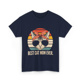 Best Cat Mom Ever Cat Mother T-Shirt - Navy