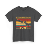 Best Dachshund Dad Ever Dachshund T-Shirt - Dark Heather
