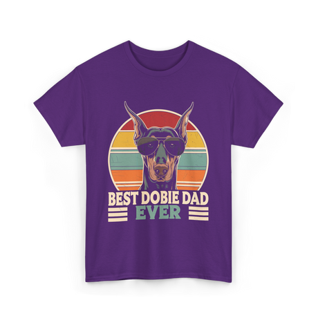 Best Dobie Dad Ever Dobermann T-Shirt - Purple