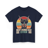 Best Dobie Dad Ever Dobermann T-Shirt - Navy