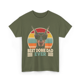 Best Dobie Dad Ever Dobermann T-Shirt - Military Green