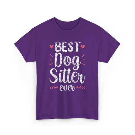 Best Dog Sitter Dog Sitting T-Shirt - Purple