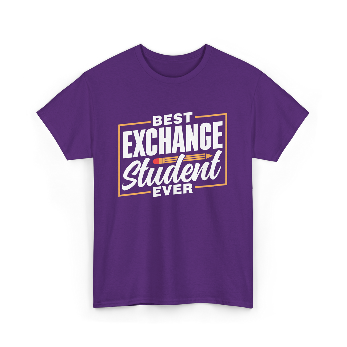 Best Exchange Student Ever Student T-Shirt - Purple