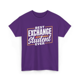 Best Exchange Student Ever Student T-Shirt - Purple