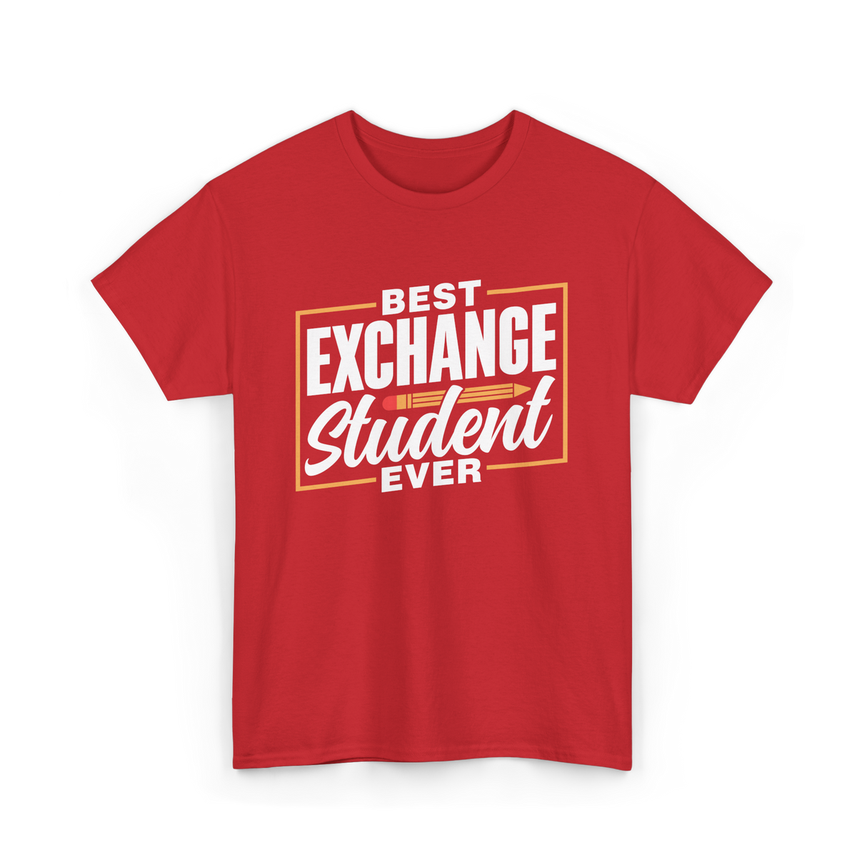 Best Exchange Student Ever Student T-Shirt - Red