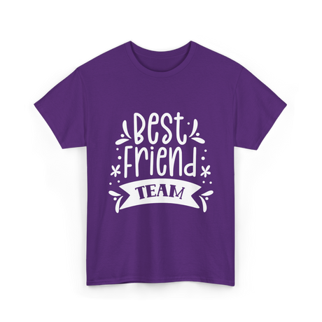 Best Friend Team Friendship T-Shirt - Purple