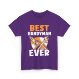 Best Handyman Ever Handyman T-Shirt - Purple