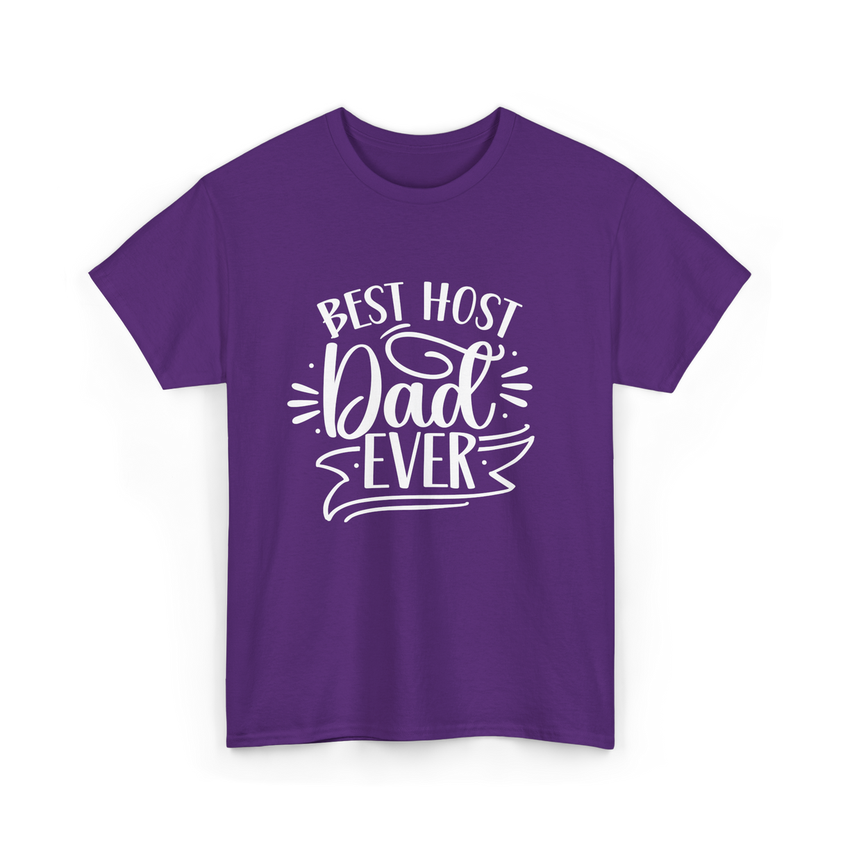 Best Host Dad Ever Dad T-Shirt - Purple