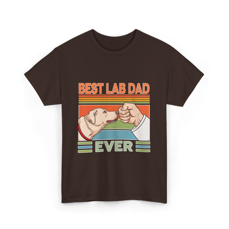 Best Lab Dad Ever Labrador T-Shirt - Dark Chocolate