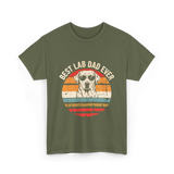 Best Lab Dad Ever Labrador Dad T-Shirt - Military Green