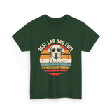 Best Lab Dad Ever Labrador Dad T-Shirt - Forest Green