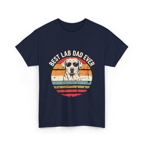 Best Lab Dad Ever Labrador Dad T-Shirt - Navy