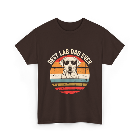 Best Lab Dad Ever Labrador Dad T-Shirt - Dark Chocolate