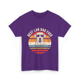 Best Lab Dad Ever Labrador Dad T-Shirt - Purple