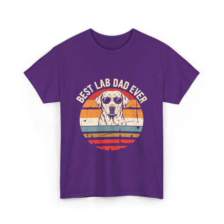 Best Lab Dad Ever Labrador Dad T-Shirt - Purple