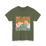 Best Lab Dad Ever Labrador T-Shirt - Military Green