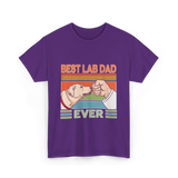 Best Lab Dad Ever Labrador T-Shirt - Purple