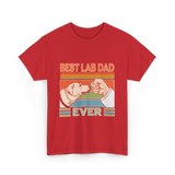 Best Lab Dad Ever Labrador T-Shirt - Red