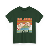 Best Lab Dad Ever Labrador T-Shirt - Forest Green