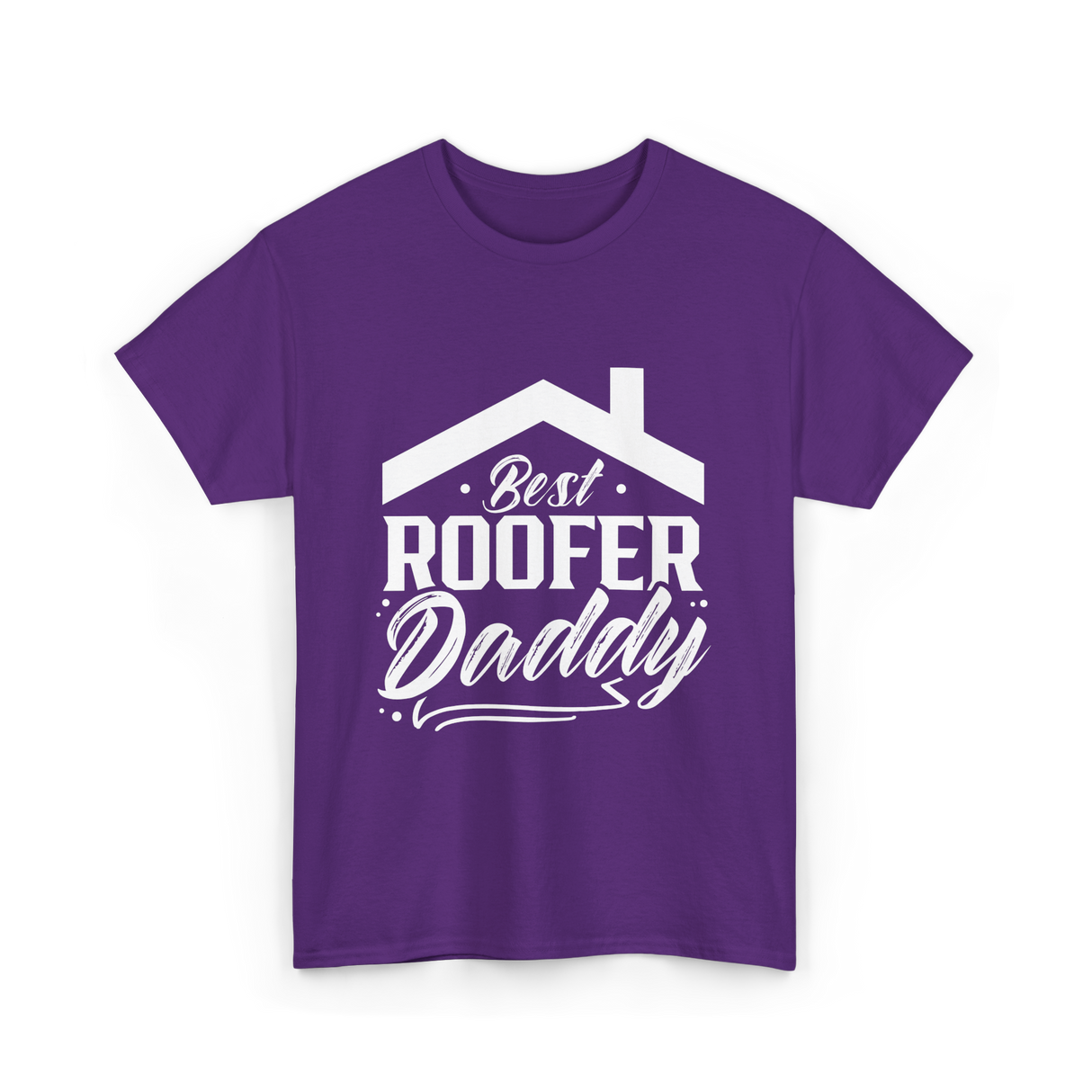 Best Roofer Daddy Roofer T-Shirt - Purple