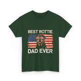 Best Rottie Dad Ever Rottweiler T-Shirt - Forest Green