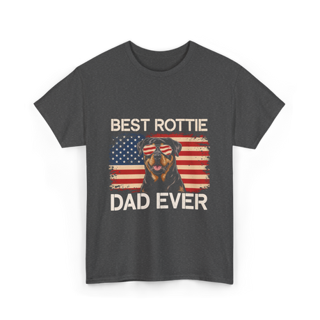 Best Rottie Dad Ever Rottweiler T-Shirt - Dark Heather